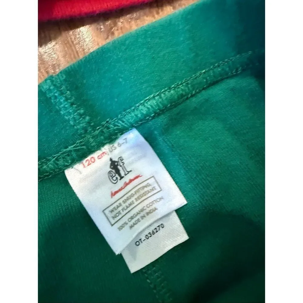 Hanna Andersson Christmas elf long sleeve pajama bundle 6-7